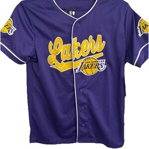L.A. Lakers NBA Ultra Game Purple Jersey Shirt Short Sleeve Unisex 14-16 Kid NWT